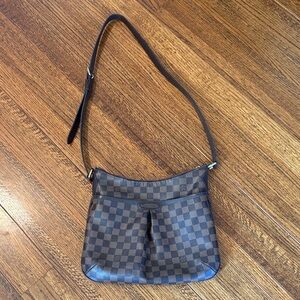 Louis Vuitton Brown Checkered Crossbody Bag